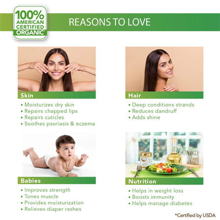 Organic Harvest Cold Pressed Extra Virgin Organic Coconut Oil For All Types Of Hair | Skin | 500ml