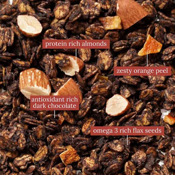 Monsoon Harvest Toasted Millet Muesli Dark Chocolate And Orange Peel 250G Pouch
