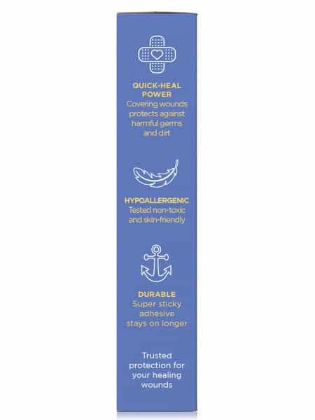 Ouchie Non-Toxic Printed Bandages Double Combo (40 Pack) - Space Blue