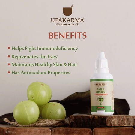 Upakarma Ayurveda Amla Drops An Ayurvedic Herb Drops To Boost Immunity - 30ml