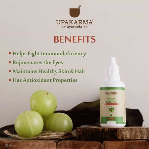 Upakarma Ayurveda Amla Drops An Ayurvedic Herb Drops To Boost Immunity - 30Ml