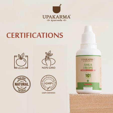 Upakarma Ayurveda Amla Drops An Ayurvedic Herb Drops To Boost Immunity - 30ml