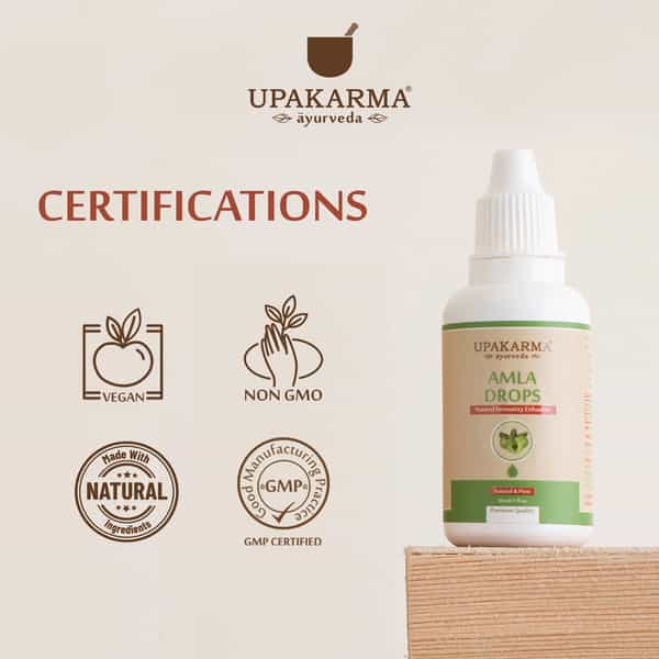 Upakarma Ayurveda Amla Drops An Ayurvedic Herb Drops To Boost Immunity - 30Ml