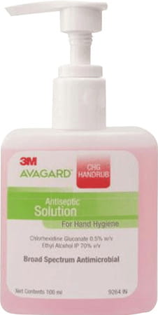 3m Chg Handrub 100ml With Pump Hand Sanitizer Bottle