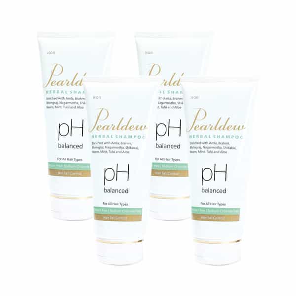 Pearldew Herbal Shampoo 200 Ml | Reduces Hair Fall | Dandruff & Tangled Hair (Pack Of 4)