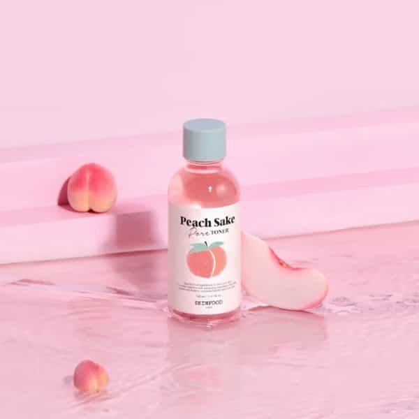 Skinfood Peach Sake Facial Toner - Pore Tightening & Sebum Control Toner For Oily Skin 135Ml