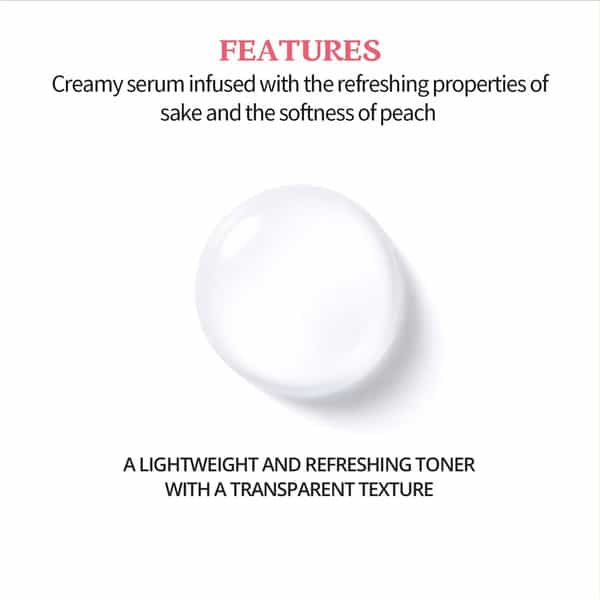 Skinfood Peach Sake Facial Toner - Pore Tightening & Sebum Control Toner For Oily Skin 135Ml