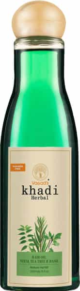 Vagad's Khadi Neem Tea Tree And Basil Hair Oil 200Ml | Prevent Scalp Disease