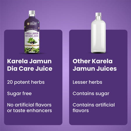 Vlado'S Himalayan Organics Karela Jamun Diabetic Care Juice I Dia Free Diabic Care Juice - 1l