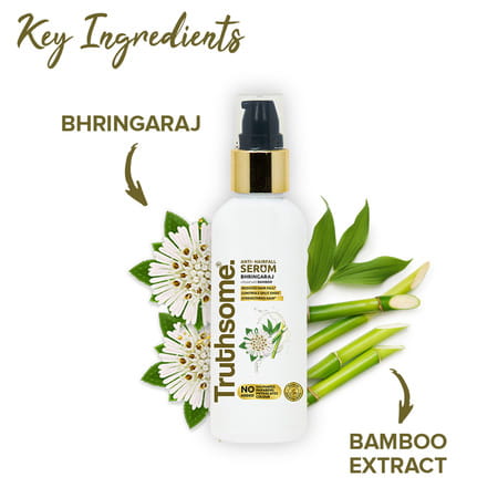 Truthsome Anti-Hair Fall Serum With Bhringaraj And Infused With Bamboo Oil | 100 Ml