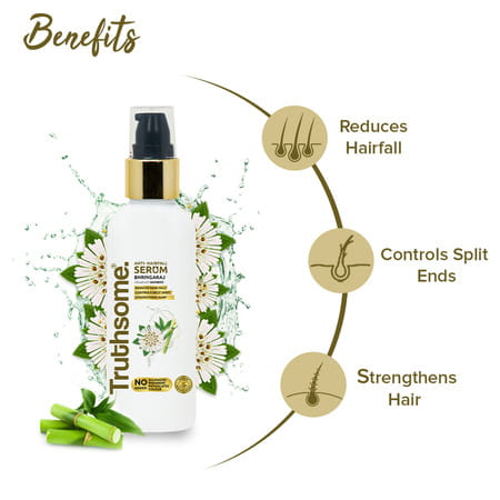 Truthsome Anti-Hair Fall Serum With Bhringaraj And Infused With Bamboo Oil | 100 Ml