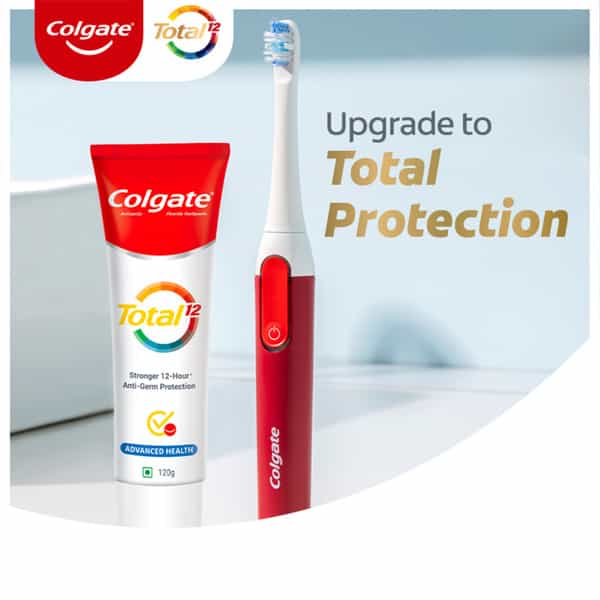 Colgate Total Whole Mouth Health Antibacterial Toothpaste 120Gm + 120Gm (Advanced Health)