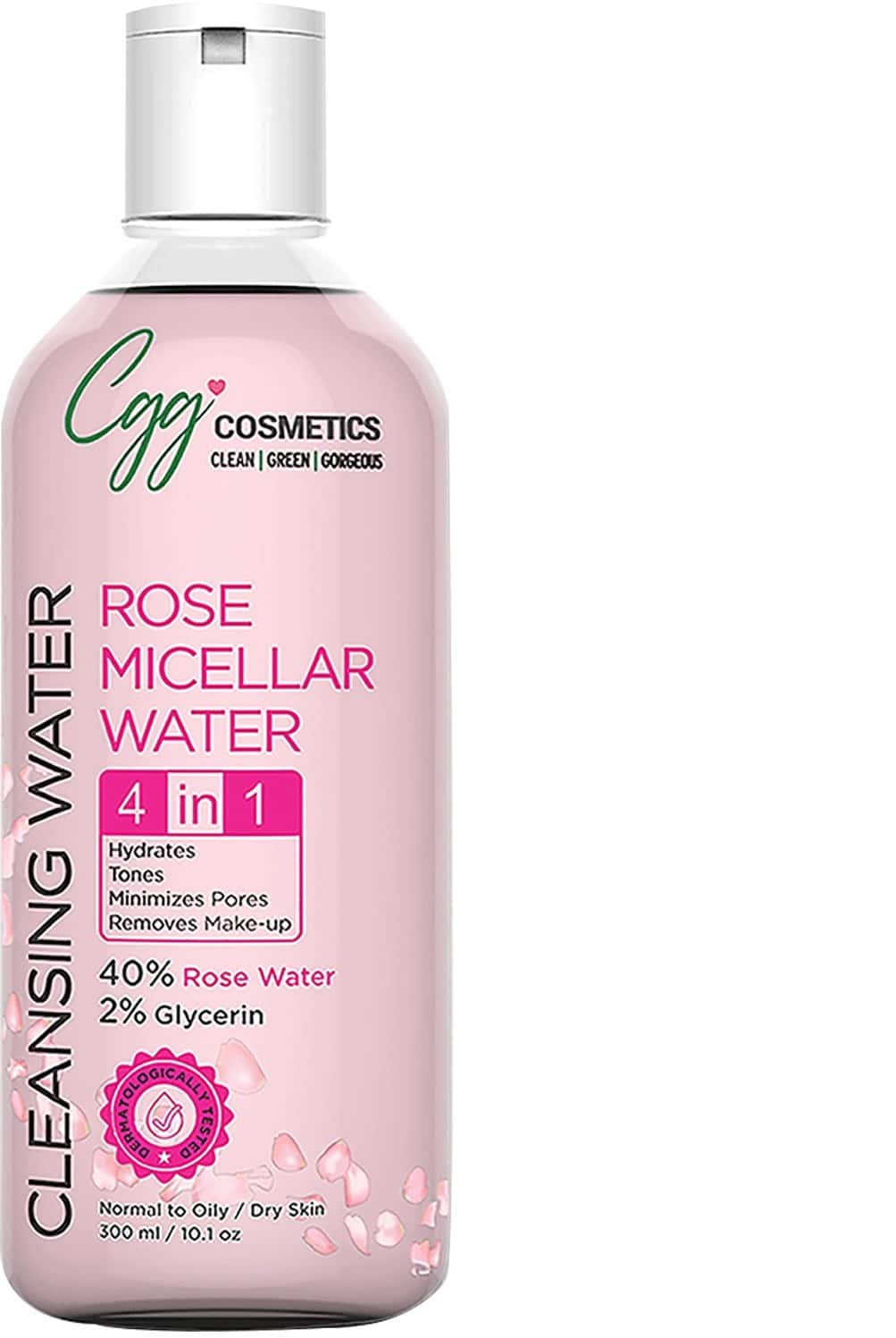 Cgg Cosmetics Rose Water Micellar Cleansing Water 4 In 1 - 300ml