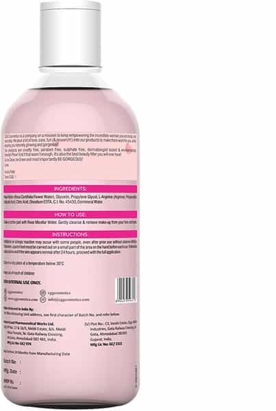 Cgg Cosmetics Rose Water Micellar Cleansing Water 4 In 1 - 300Ml