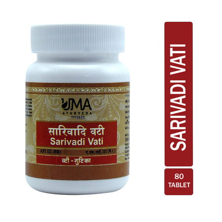 Uma Ayurveda Sarivadi Vati Ayurvedic Tablets 80 Tab