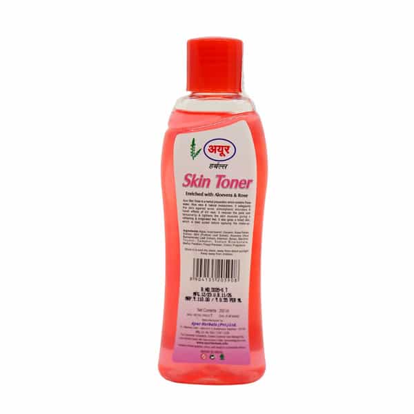 Ayur Herbals Skin Toner With Rose, Aloe & Mint I Trace Dirt And Grime From The Pores I Pack 2- 200Ml