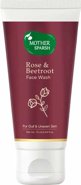 Mother Sparsh Rose & Beetroot Face Wash For Dull Dry & Uneven Skin -75Ml