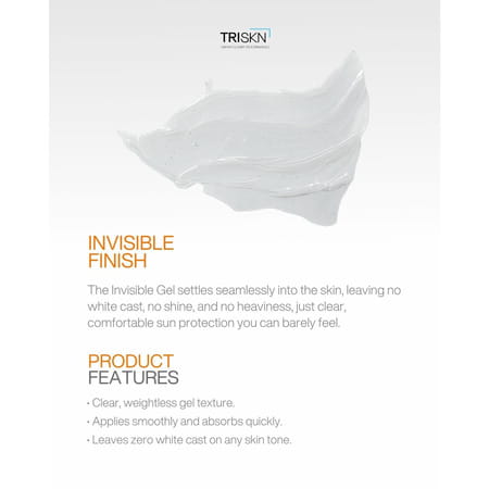 Triskn Invisible Gel Sunscreen | Sunbeat | Spf 65+ |Spf 65+ Pa++++ | 75g