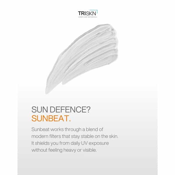 Triskn Invisible Gel Sunscreen | Sunbeat | Spf 65+ |Spf 65+ Pa++++ | 75G