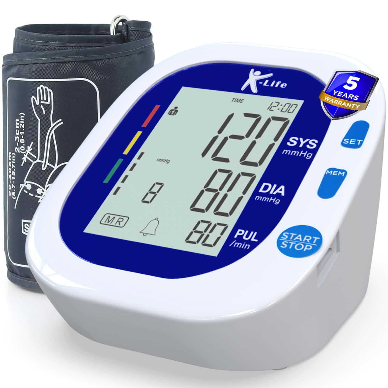 K-life 104 - Fully Automatic Digital Blood Pressure Checking Machine | Bp Monitor (white)