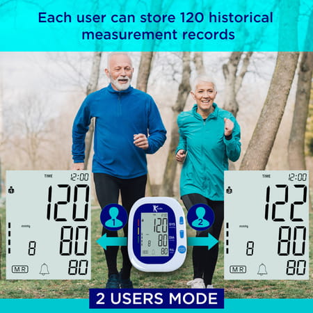 K-Life 104 - Fully Automatic Digital Blood Pressure Checking Machine | Bp Monitor (White)