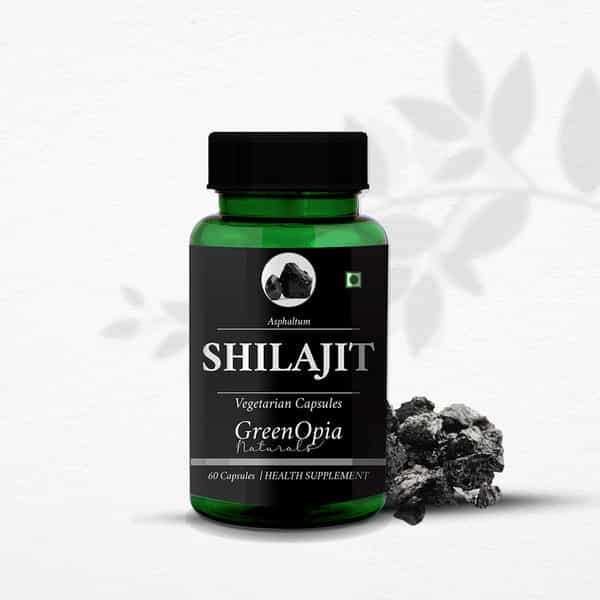 Greenopia Shilajit 60 Vegetarian Capsules