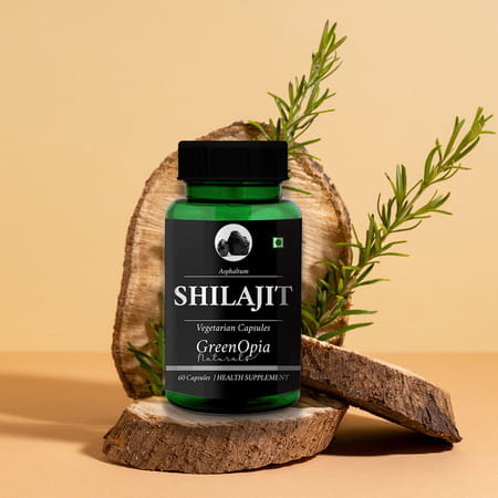 Greenopia Shilajit 60 Vegetarian Capsules