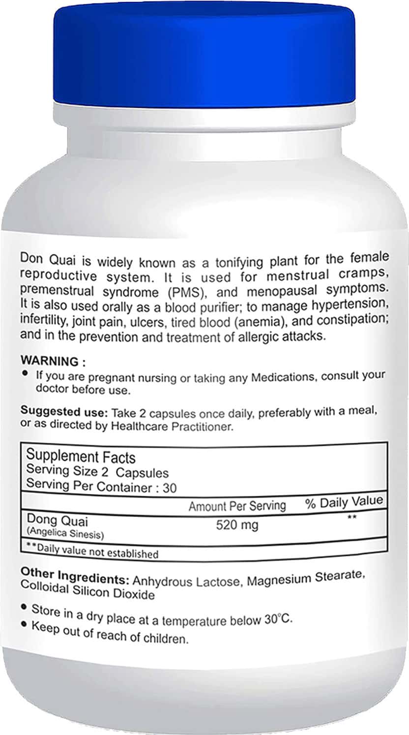 Buy HEALTHVIT DONG QUAI 520MG 60 CAPSULES Online & Get Upto 60 OFF at