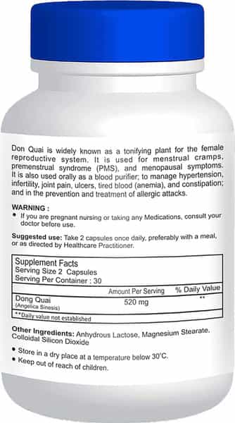 Healthvit Dong Quai 520Mg 60 Capsules