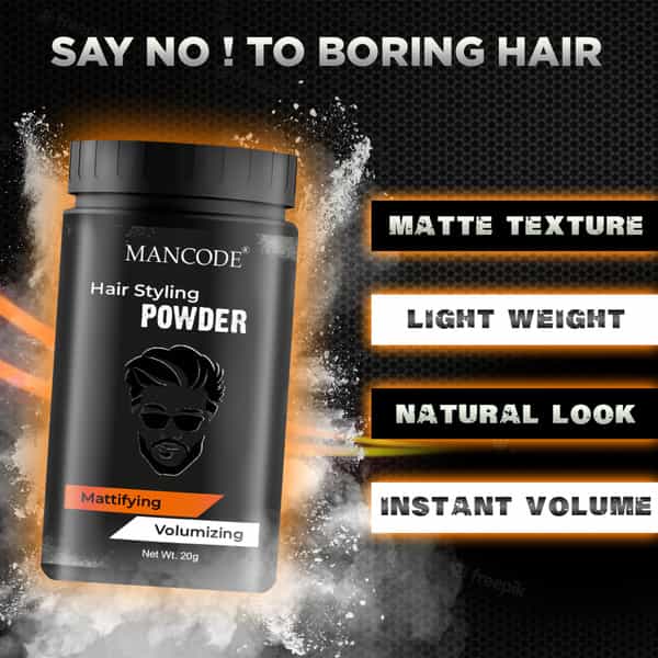 Mancode Hair Styling Powder (25Gm)