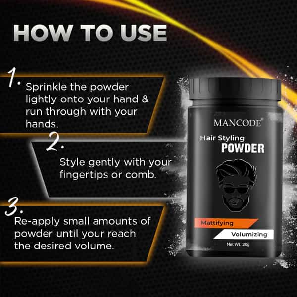 Mancode Hair Styling Powder (25Gm)