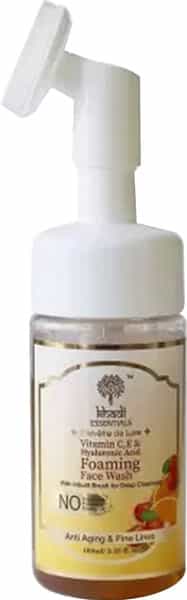 Khadi Essentials Vitamin C E & Hyaluronic Acid Face Wash For Deep Cleansing - 100 Ml
