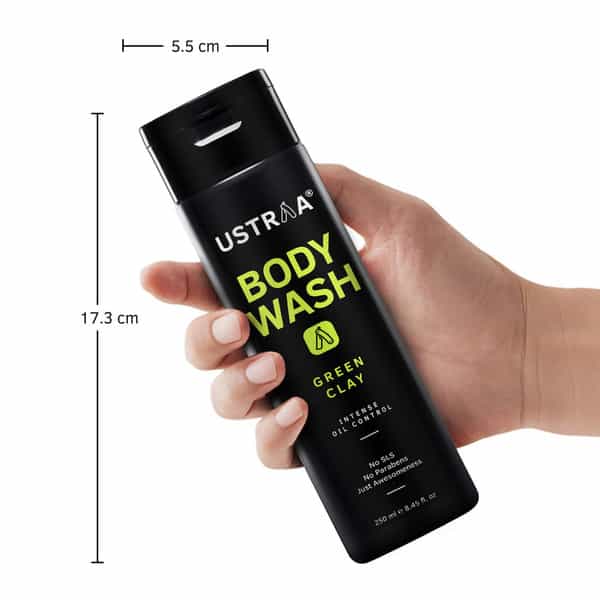 Ustraa Body Wash-Green Clay 250 Ml (Pack Of 2)