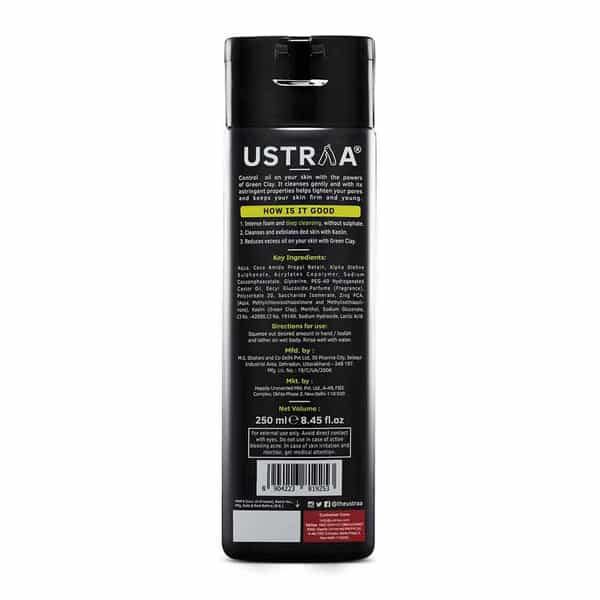 Ustraa Body Wash-Green Clay 250 Ml (Pack Of 2)
