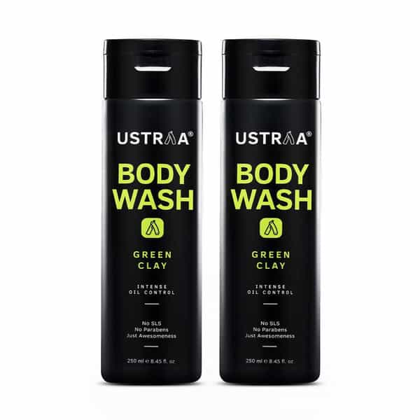 Ustraa Body Wash-Green Clay 250 Ml (Pack Of 2)