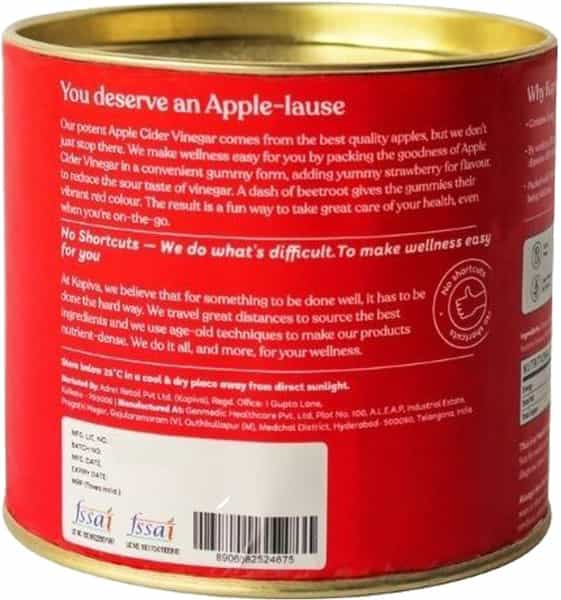 Kapiva Apple Cider Vinegar Gummies 10 Gummies