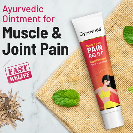 Gynoveda Muscle & Joint Pain Fast Relief Ointment. No Backpain Shoulder Knee Cramps Headache 75gm