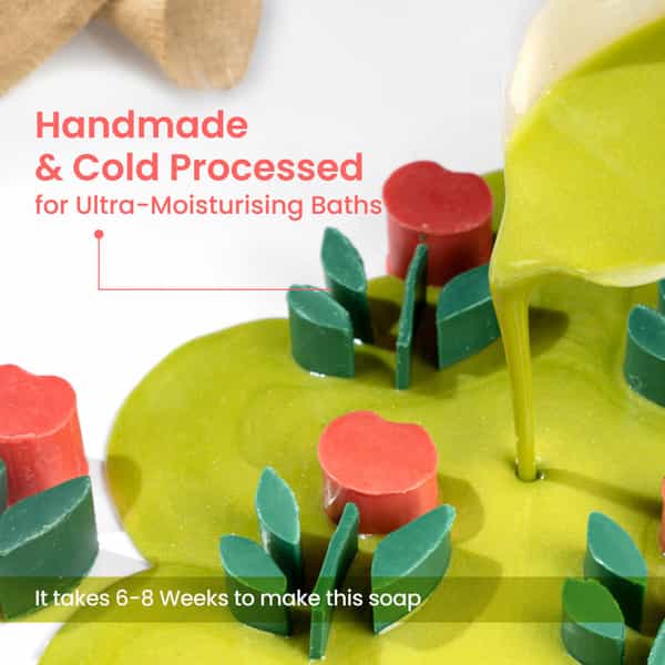 Nat Habit Tomato Basil Tan Removal Soap For Glowing Skin Cold Pressed Bath Soap (125G)