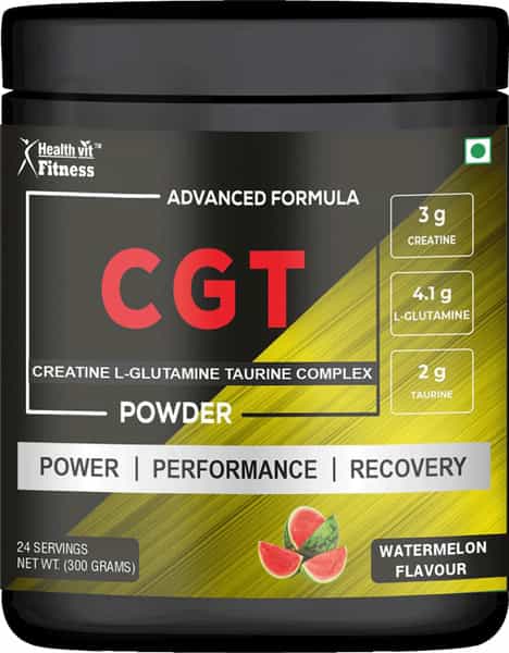 Healthvit Fitness Advanced Cgt Powder - Watermelon Flavour (24 Servings) - 300Gm
