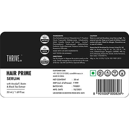 Thriveco Hair Prime Serum 50 Ml X 5 (250 Ml)