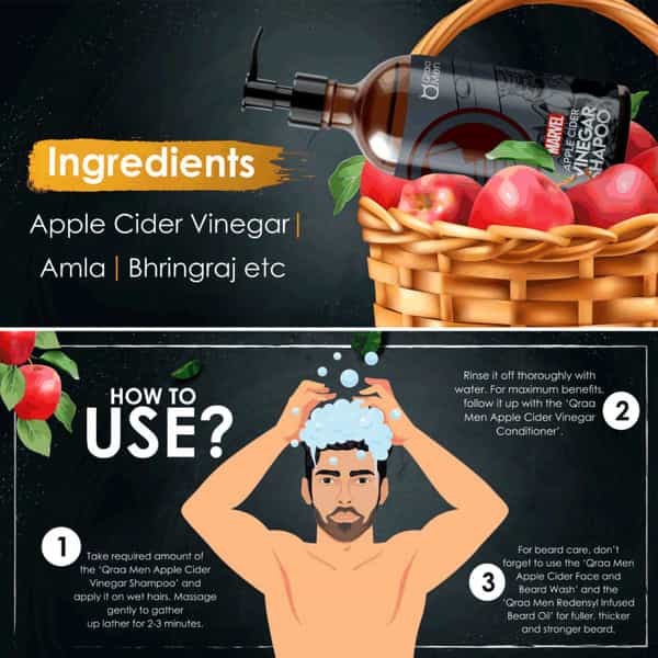 Qraa Men Thor Apple Cider Vinegar Grooming Kit For Men