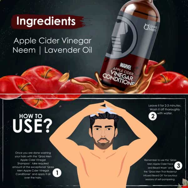 Qraa Men Thor Apple Cider Vinegar Grooming Kit For Men