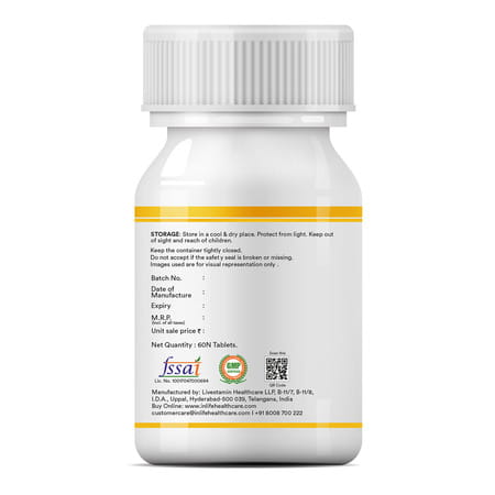 Inlife Glucosamine Tablets For Joints | Knee Bone Cartilage Supplement - 60 Tablets