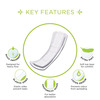 Pee Safe Disposable Maternity Pad Bladder Control Pad Incontinence Pad (Extra Long (8 Pads))