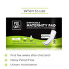 Pee Safe Disposable Maternity Pad Bladder Control Pad Incontinence Pad (Extra Long (8 Pads))