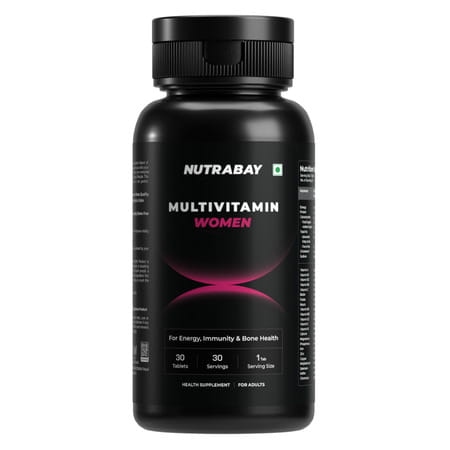 Nutrabay Pro Active Multivitamin For Women - Iron | Multivitamins And Multiminerals - 30 Veg Tablets