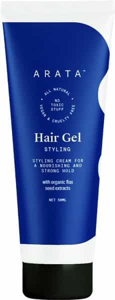 Arata Natural Hair Gel For Studio Styling Shaping Strong Hold And Nourishment (50 Ml)