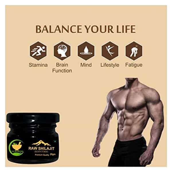 Fij Ayurveda Shilajit 60 Capsule With Raw Shilajit/Shilajeet Resin - 20Gm (Combo Pack)