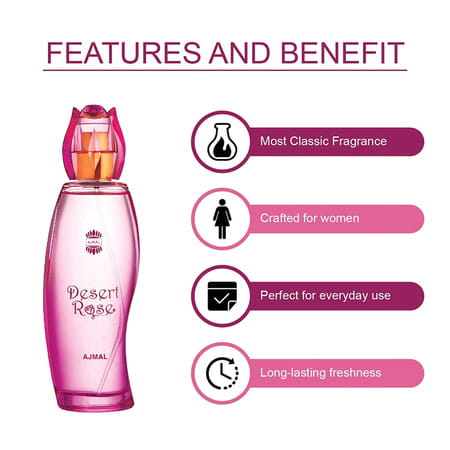 Ajmal Shiro Edp 90ml Perfume For Men And Desert Rose Edp 100ml Perfume For Women