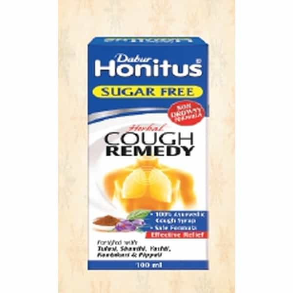 Dabur Honitus Herbal Cough Remedy Sugar Free Pack Of 2